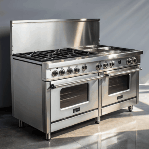 4-Burner Gas Cooker with Oven and Grill